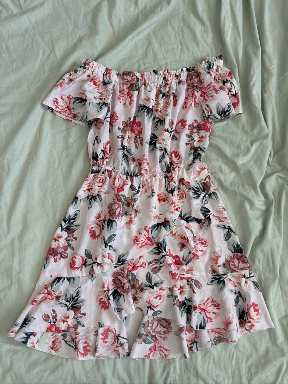 Floral Off-Shoulder Dress Size Medium